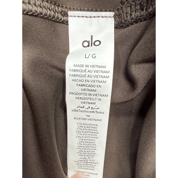 Alo Yoga High-Waist Airlift Leggings Bronze Brown Womens Large W5512R - Picture 5 of 8